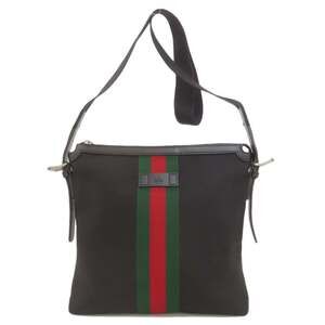 Gucci 631199 Outlet Sherry Line Long Shoulder Bag Nylon Canvas Women's GUCCI